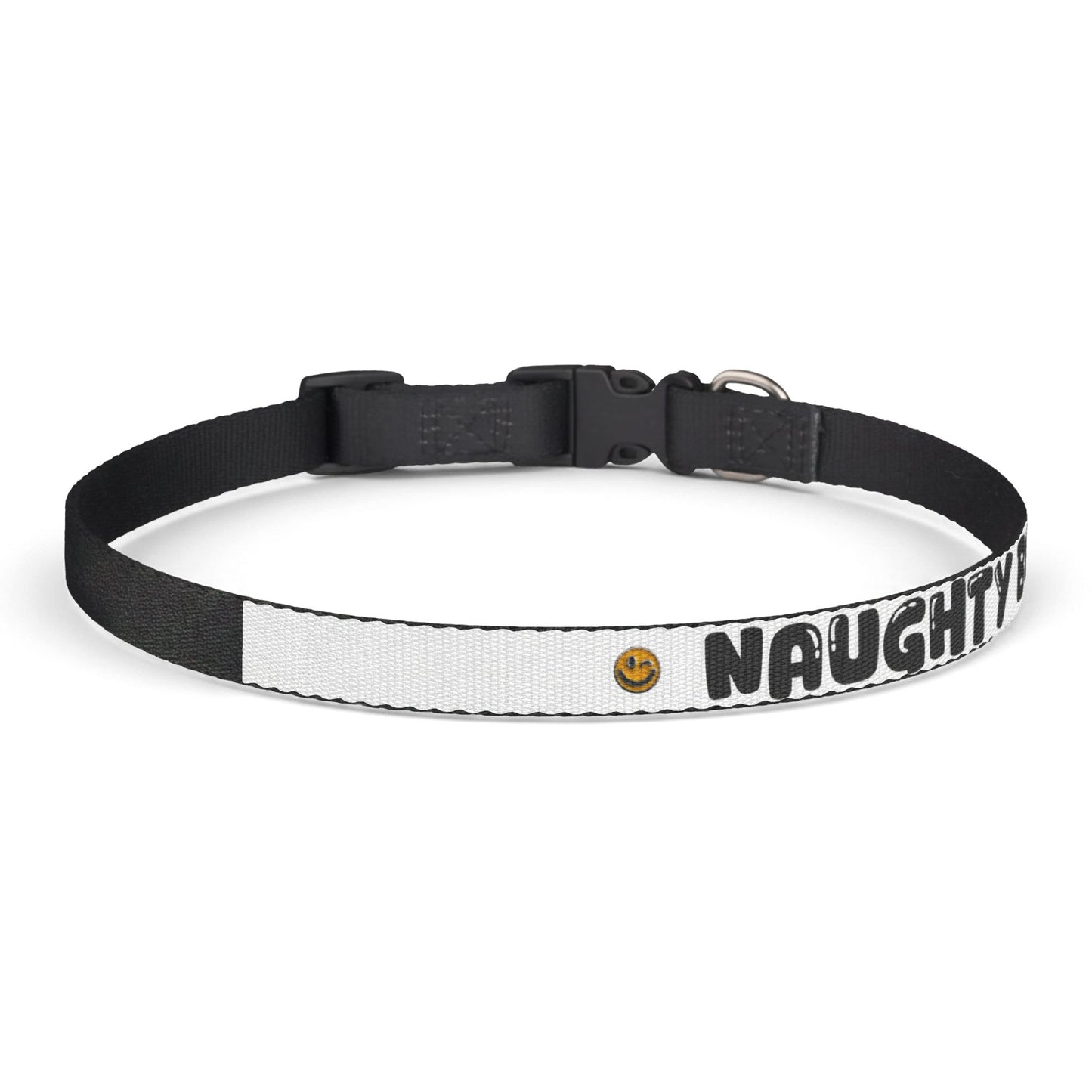 Naughty Boy Dog Collar | Adjustable Clip-On Pet Collar