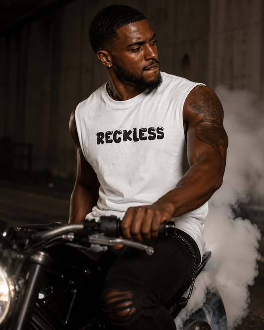 Reckless Men’s Muscle Tank | Graphic Sleeveless Streetwear Shirt