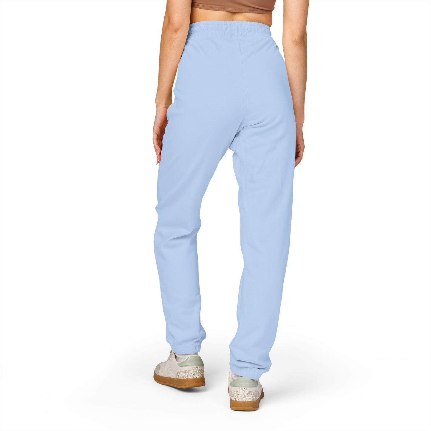 Kinda Naughty Unisex Fleece Sweatpants | Graphic Side-Text Joggers