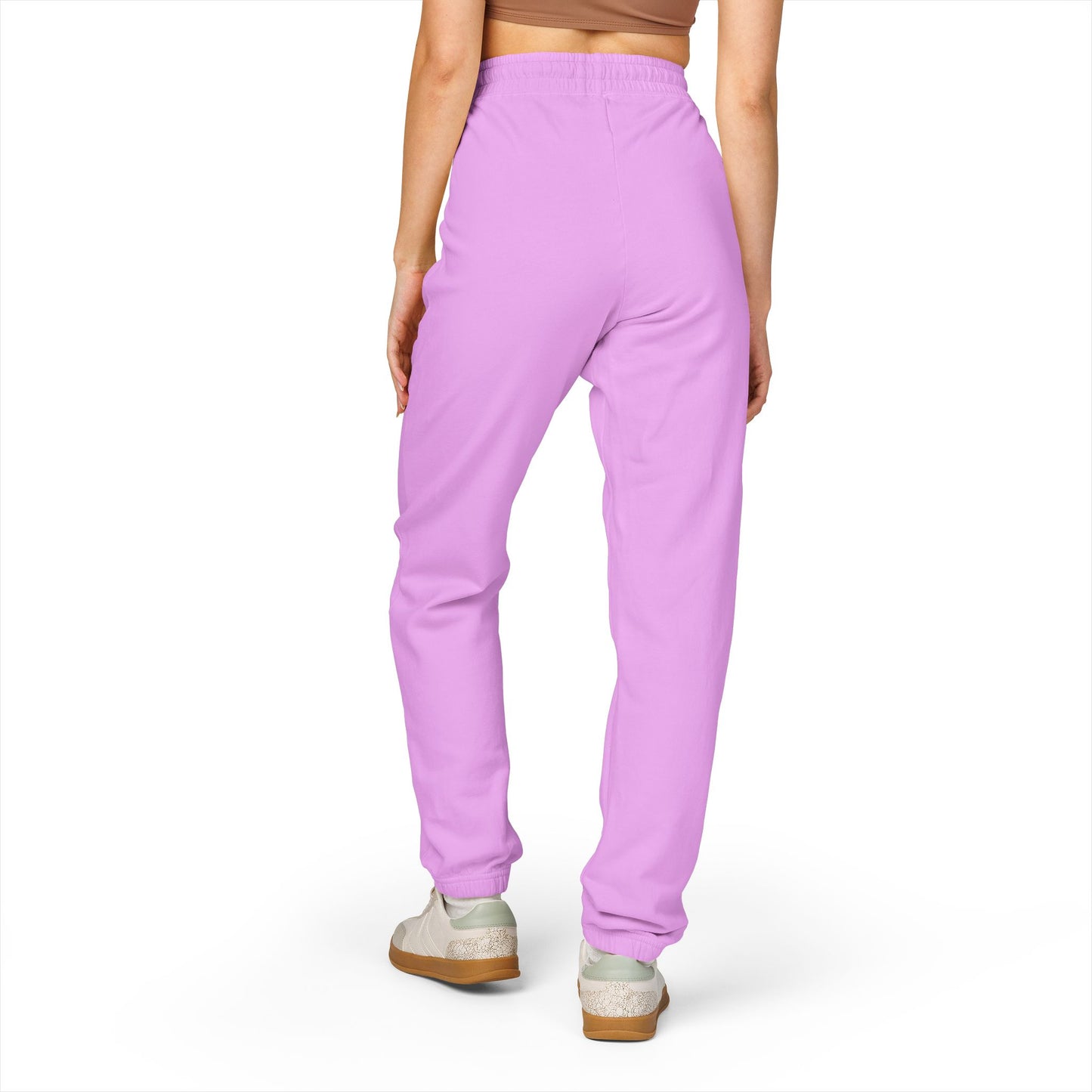 Kinda Naughty Unisex Fleece Sweatpants | Graphic Side-Text Joggers