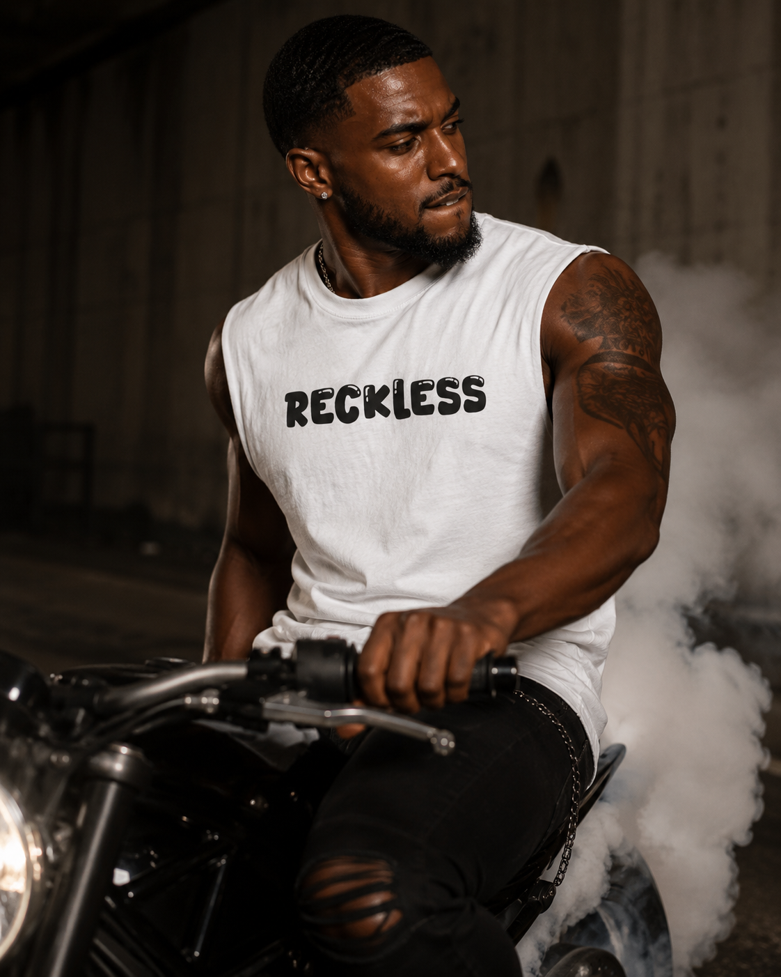 Reckless Men’s Muscle Tank | Graphic Sleeveless Streetwear Shirt