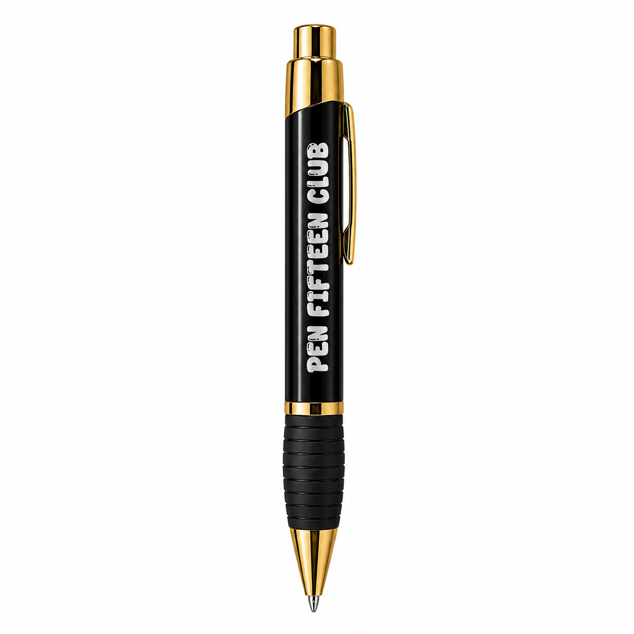 Gag Gift Pen Fifteen Club Brass Ballpoint Pen | Engraved Pen with Rubber Gripper