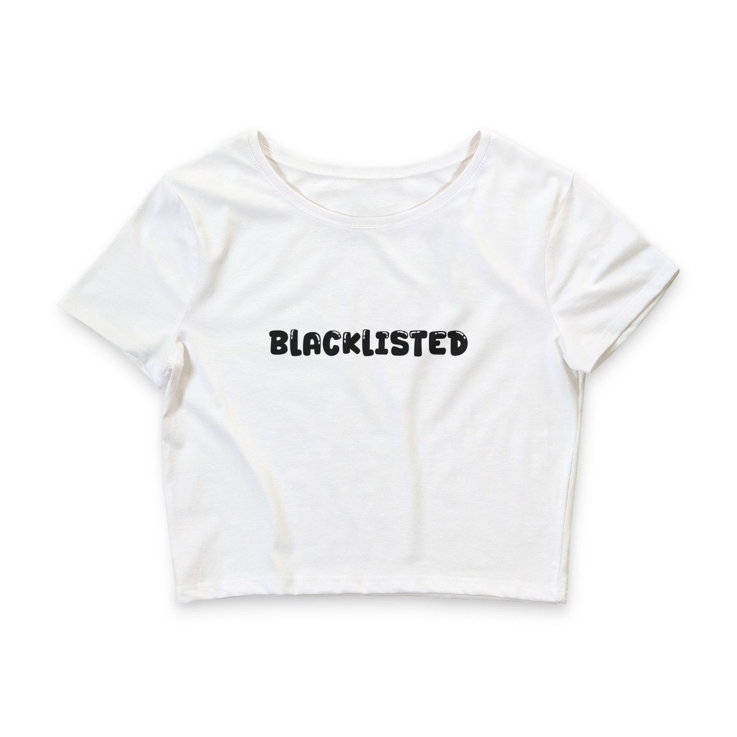 “Blacklisted” Women’s Crop Tee – Naughty Season Society Edition