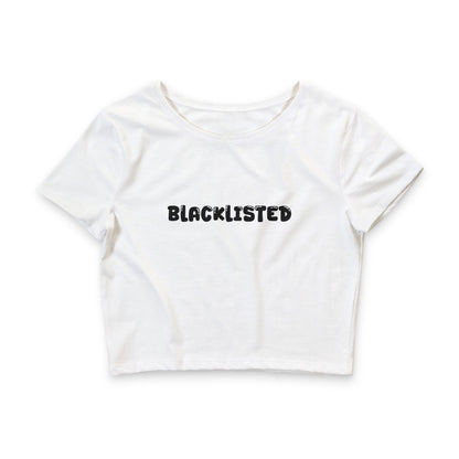 “Blacklisted” Women’s Crop Tee – Naughty Season Society Edition