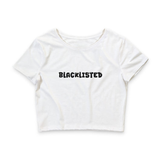 “Blacklisted” Women’s Crop Tee – Naughty Season Society Edition